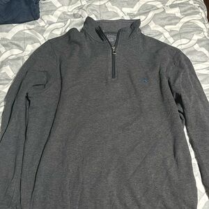 Dark gray polo quarter zip